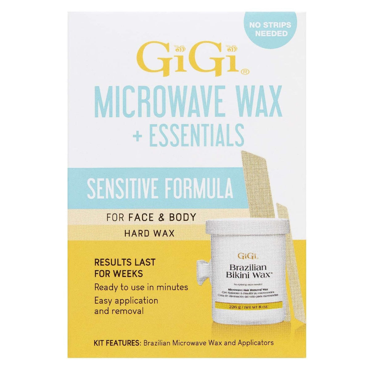 Gigi Sensitive Microwave Wax Essentials Kit