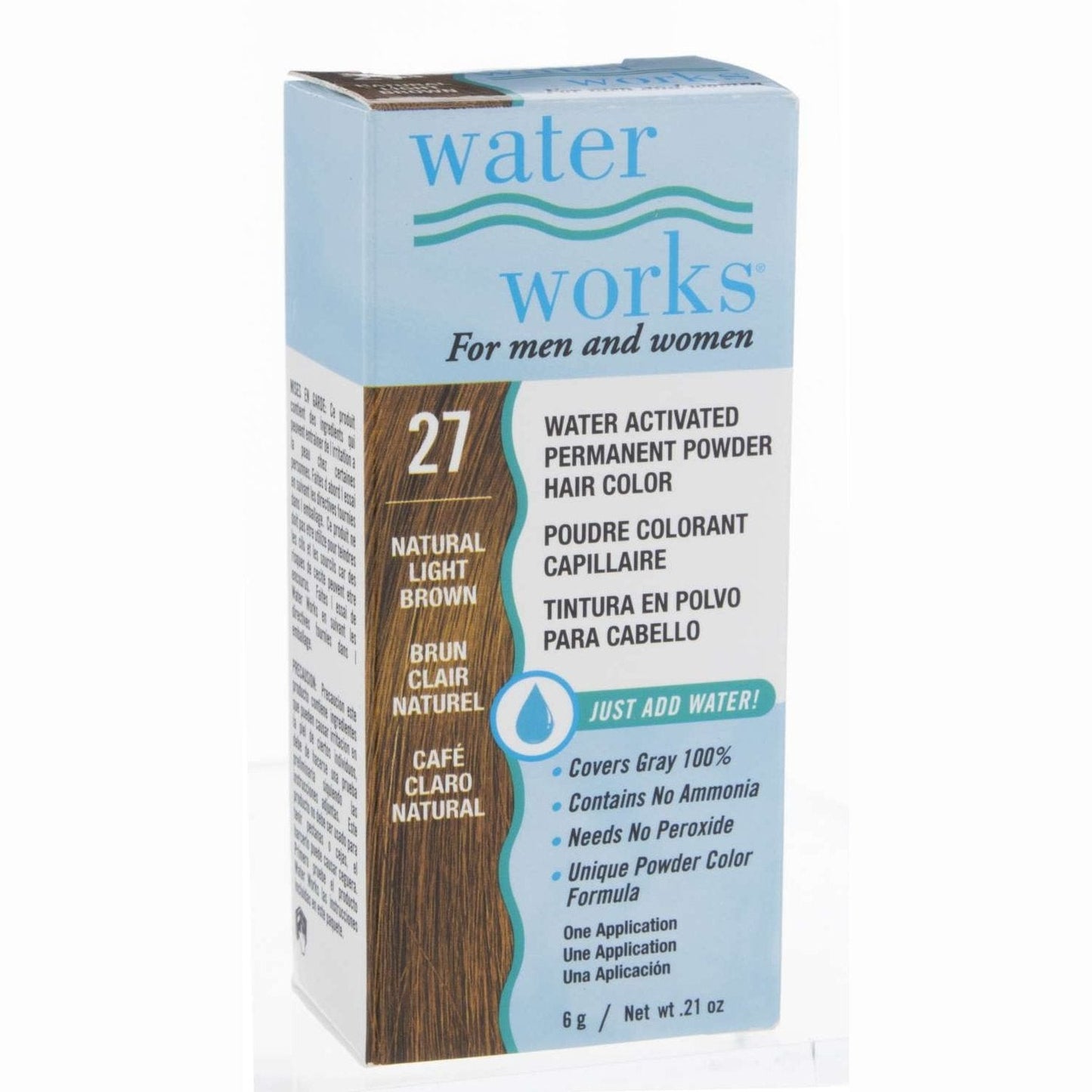 Powder Hair Color Natural Light Brown 0.2 Oz