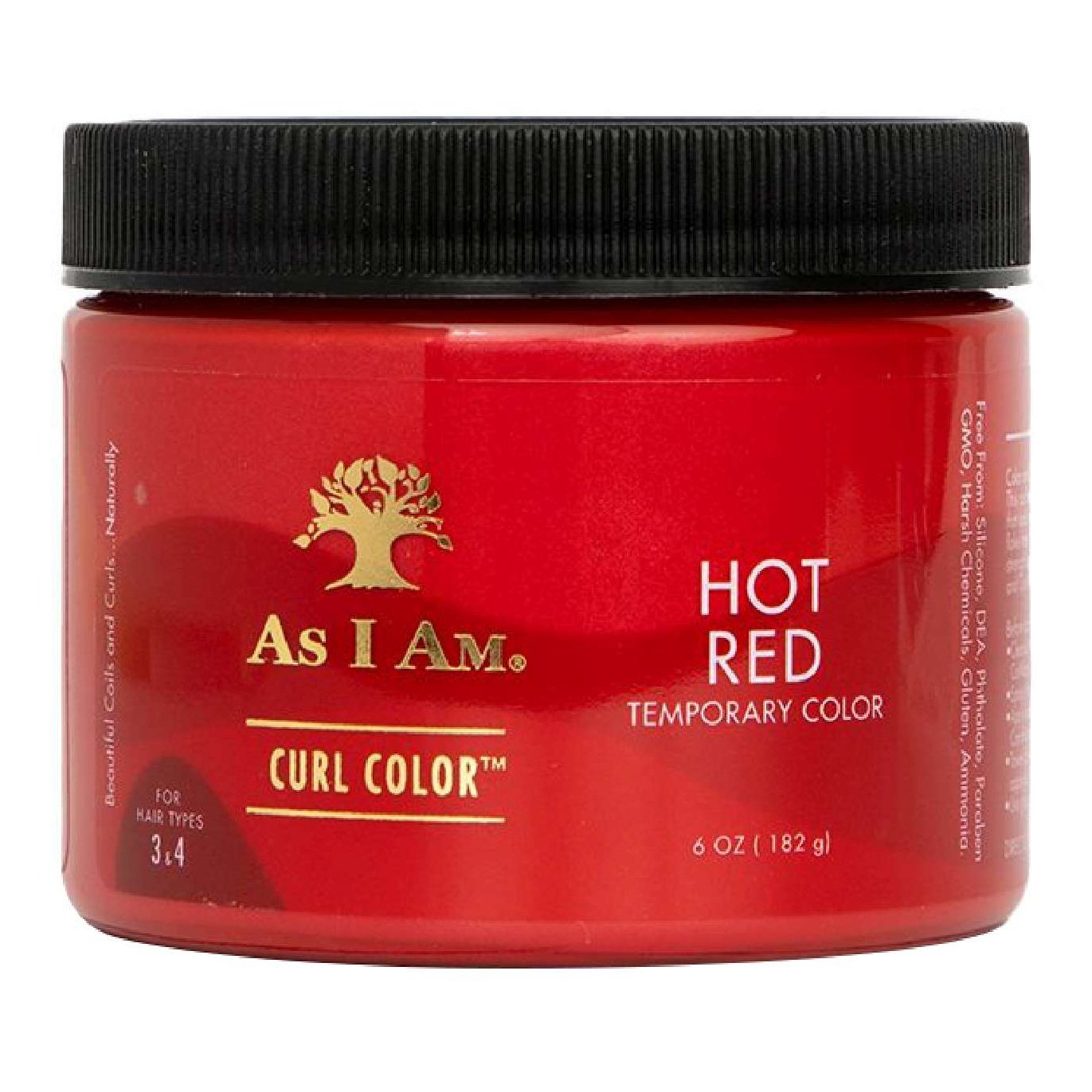 As I Am Temporary Curl Color Hot Red 6 Oz