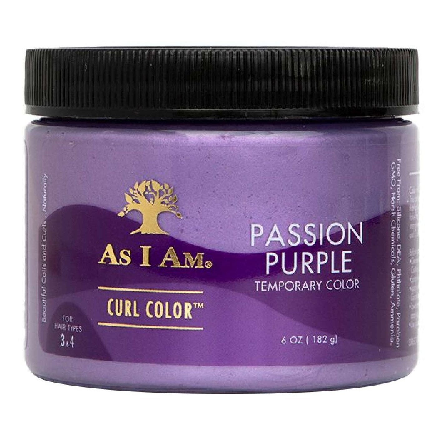 As I Am Temporary Curl Color Purple Passion 6 Oz