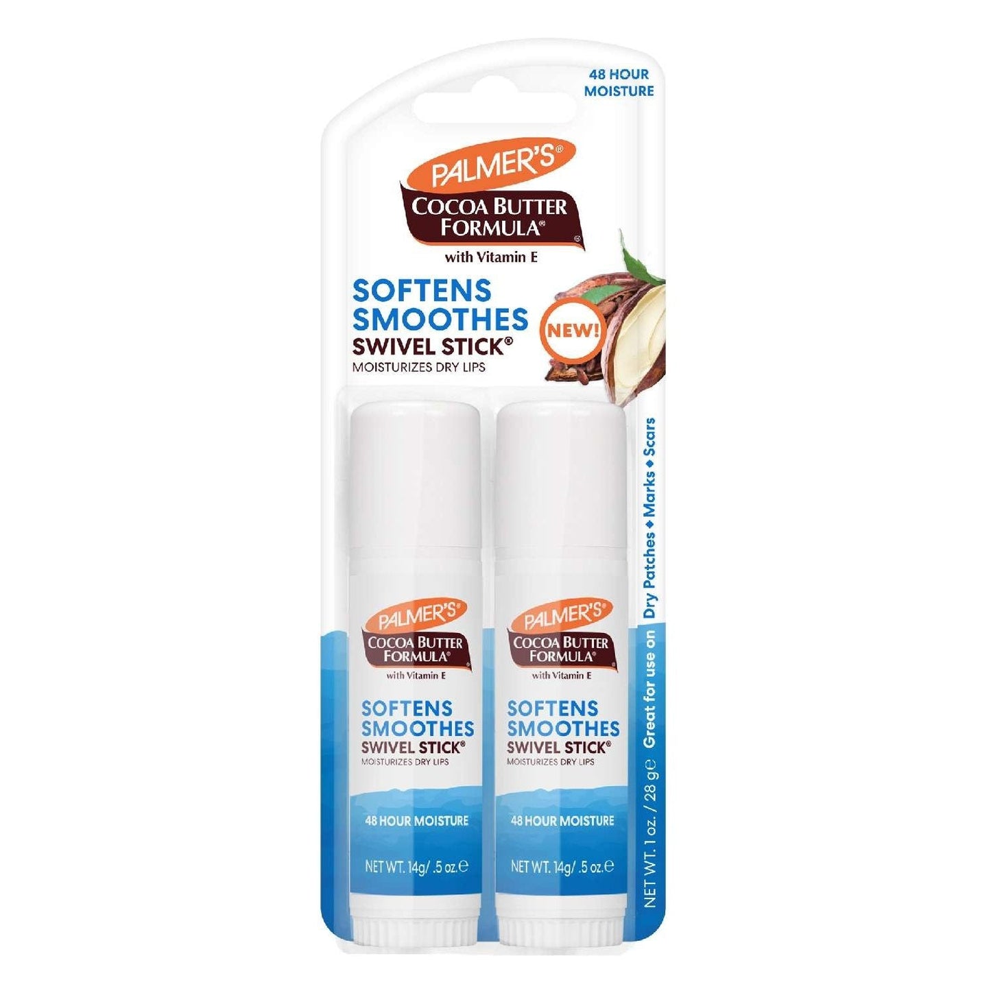 Cocoa Butter Swivel Stick Twin Pack 0.5 Oz