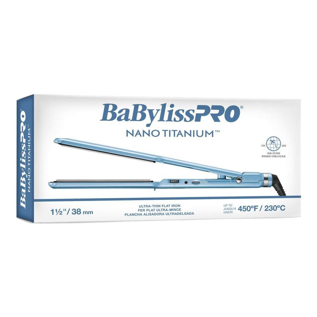 Nano Titanium Hair Straightener Ultra-Thin 1 1/2 In