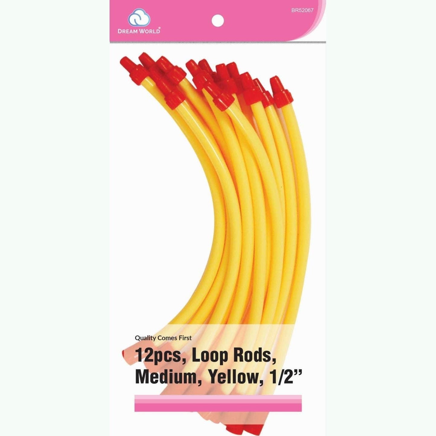 Loop Rods Medium 12 Count Yellow