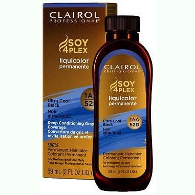 Permanent Hair Color Soy4Plex Ultra Cool Black 2.0 Fl Oz