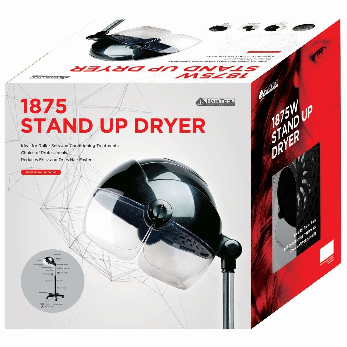 Hair Dryer Stand Up Holder