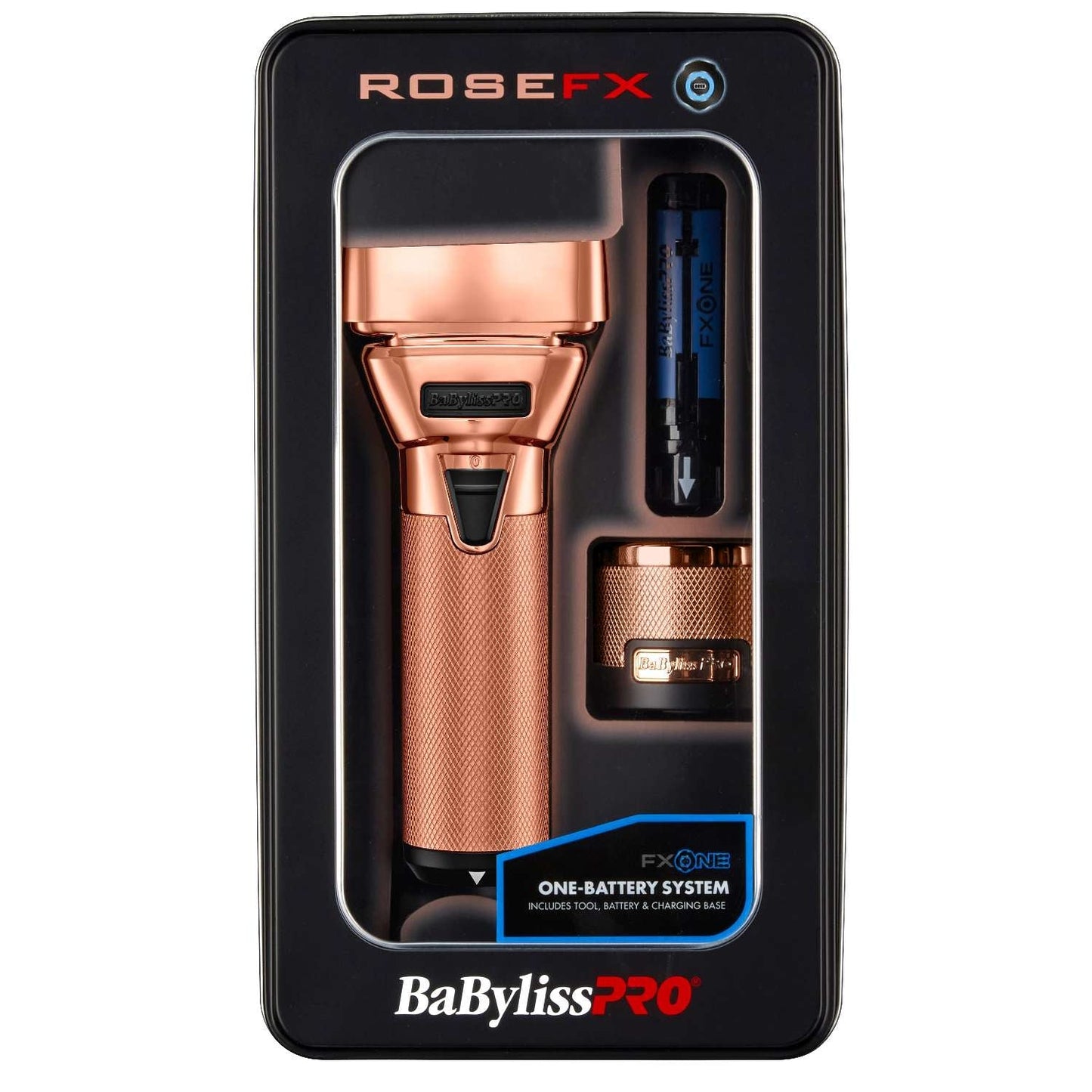 Double Foil Shaver with Interchangeable Battery Rose Gold
