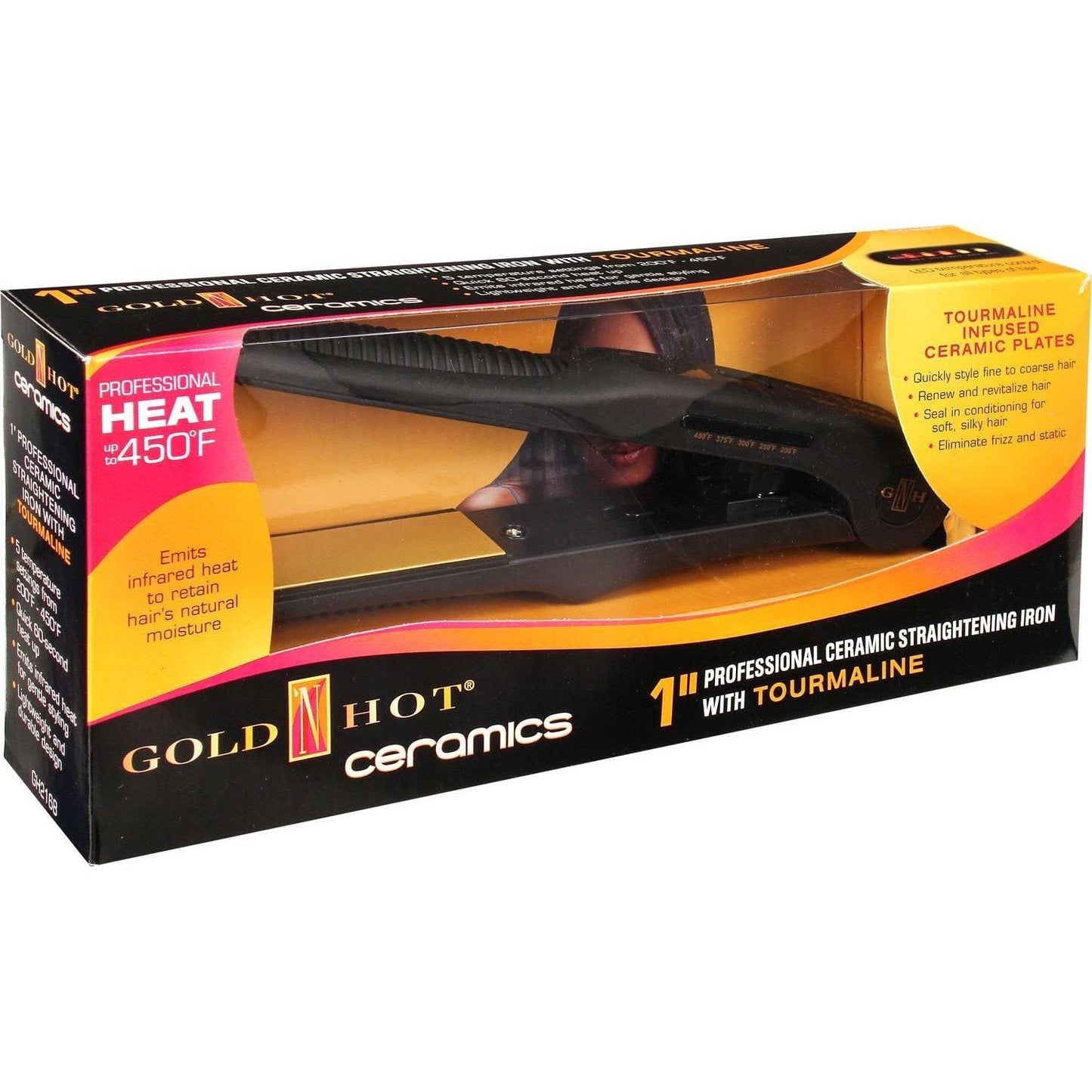 Ceramic Tourmaline Flat Iron Hair Straightener