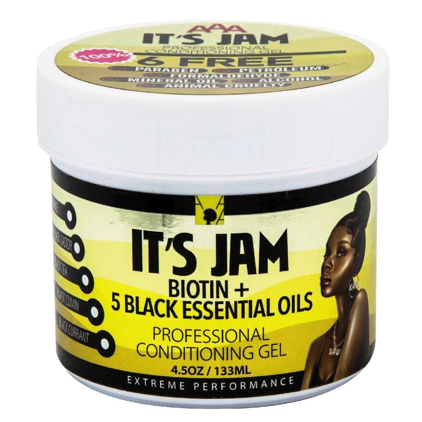 Conditioning Gel with Biotin and 5 Black Essential Oils 4.5 Oz