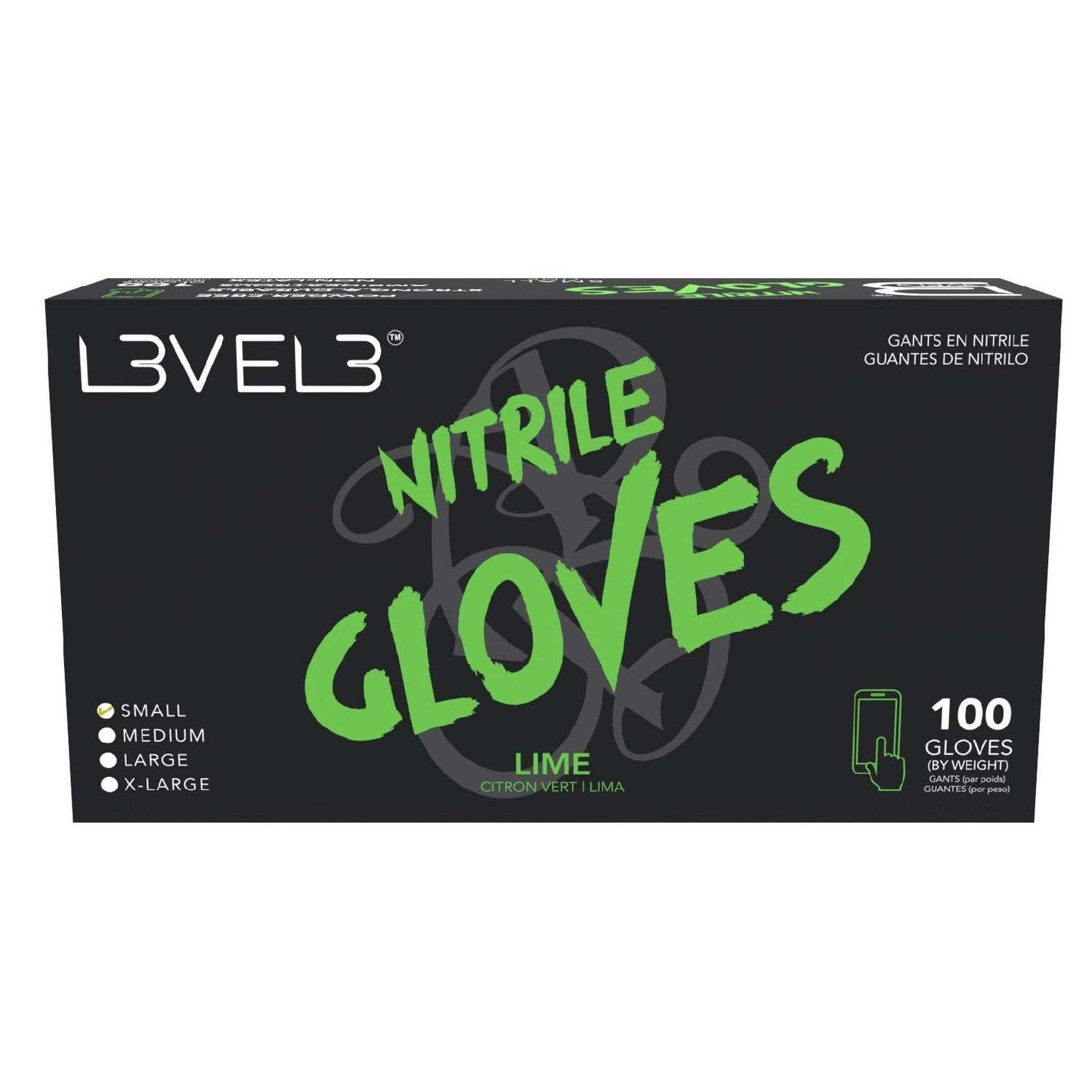 Nitrile Gloves Lime Small 100 Piece