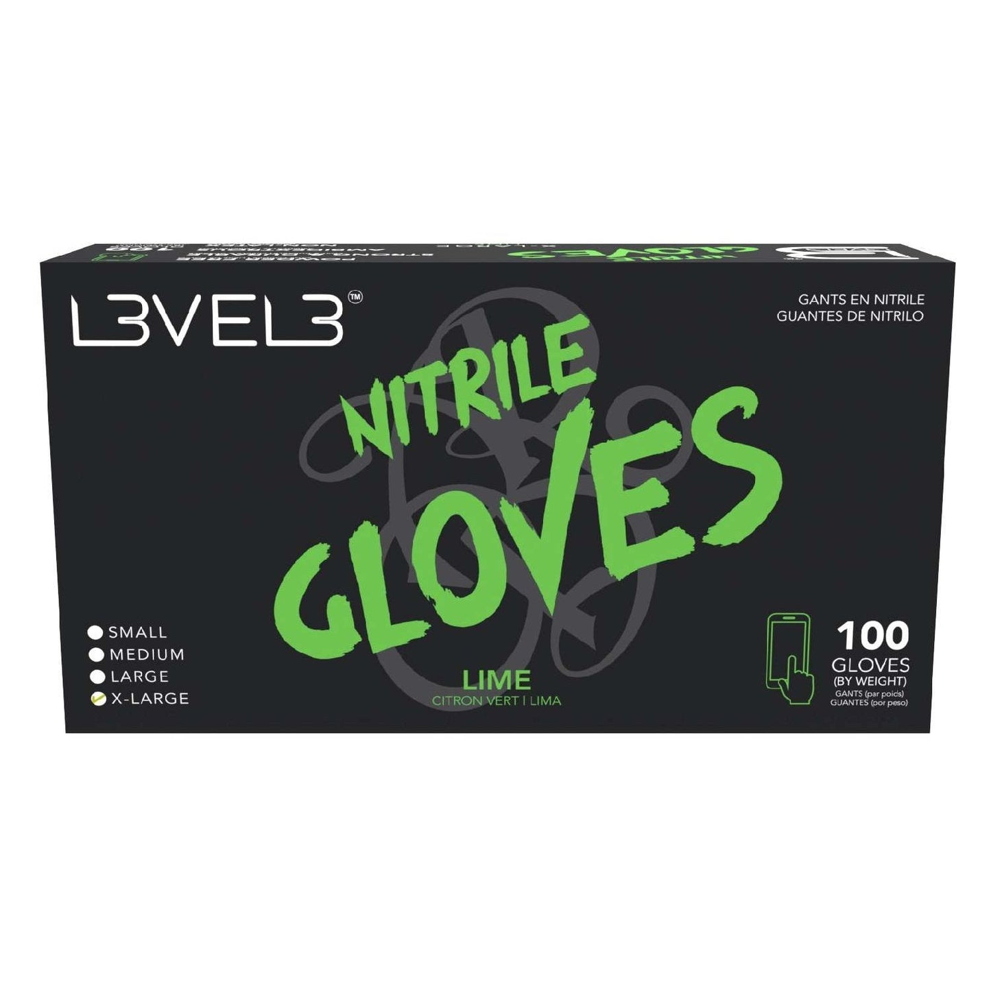 Nitrile Gloves Lime X-Large 100 Piece