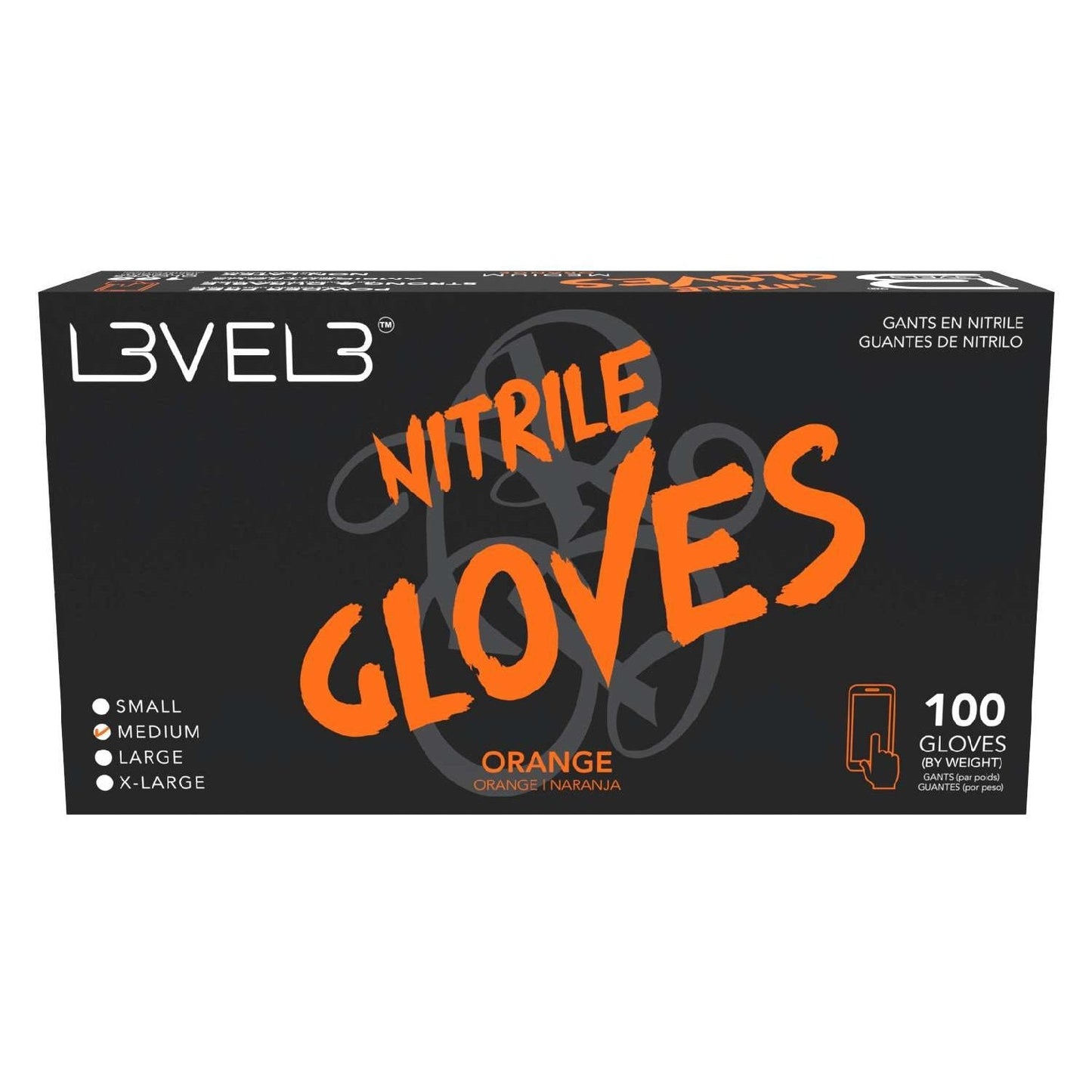 Nitrile Gloves Orange Medium 100 Piece