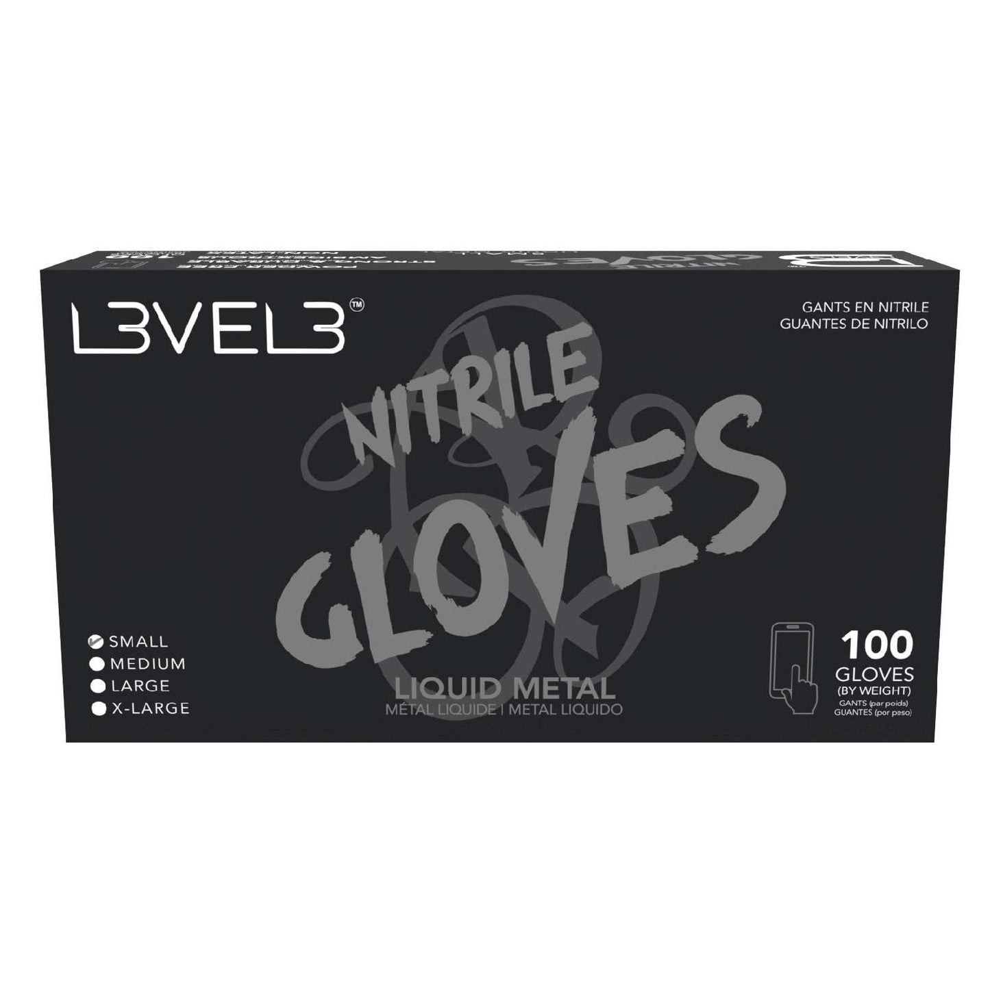 Nitrile Gloves Liquid Metal Small 100 Piece