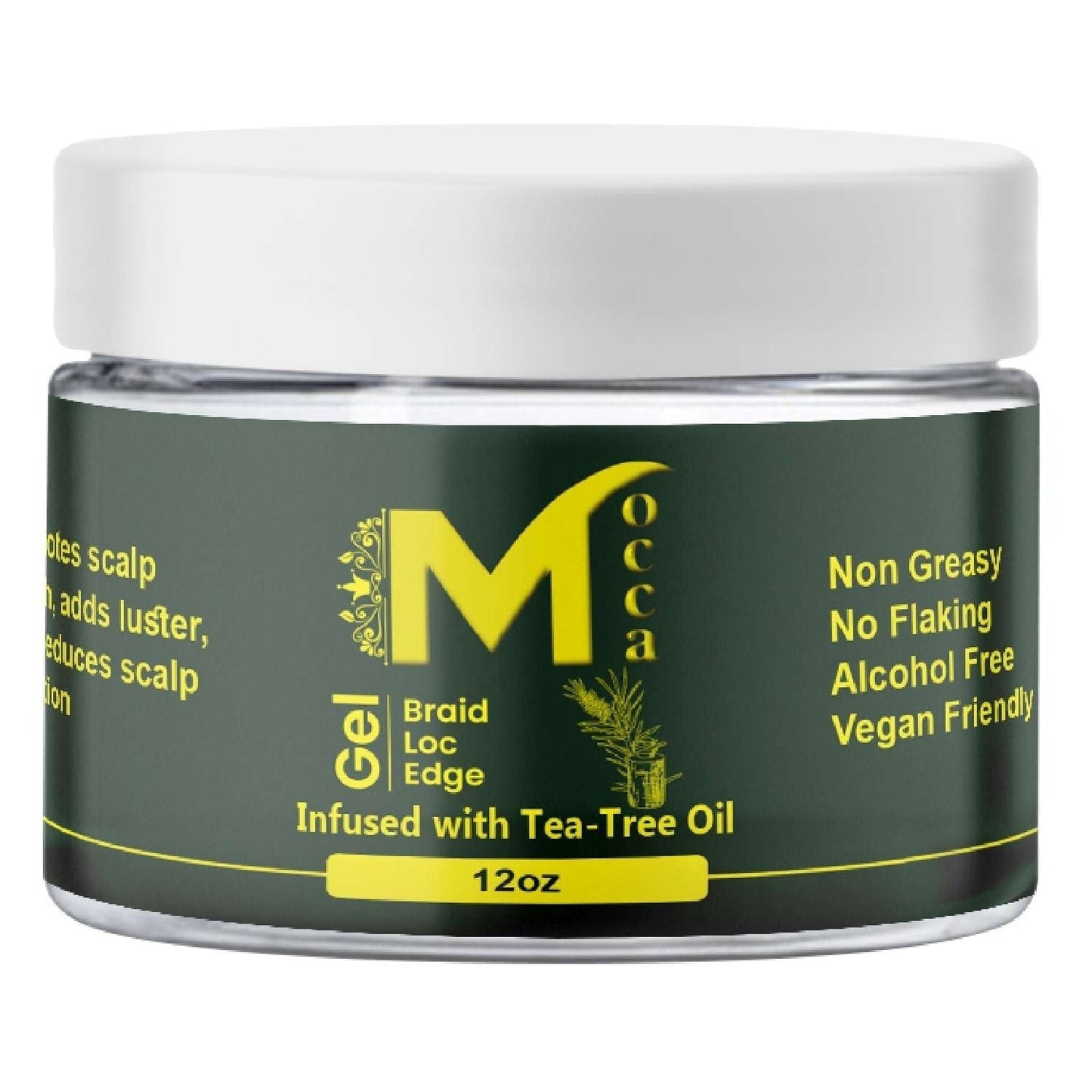 Braiding Loc and Twist Gel with Tea Tree 12 oz