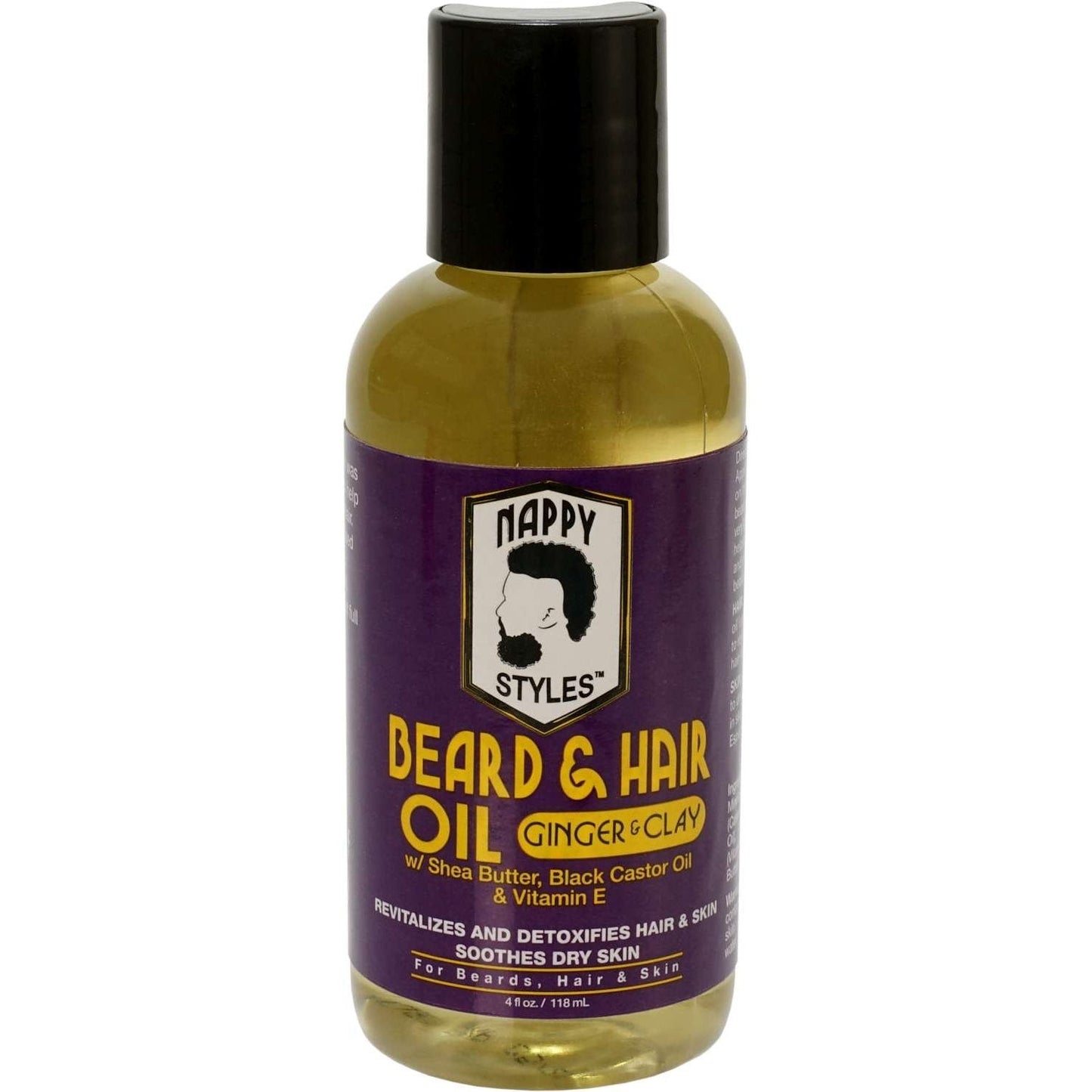 Beard Hair Oil Ginger Clay 4 Oz