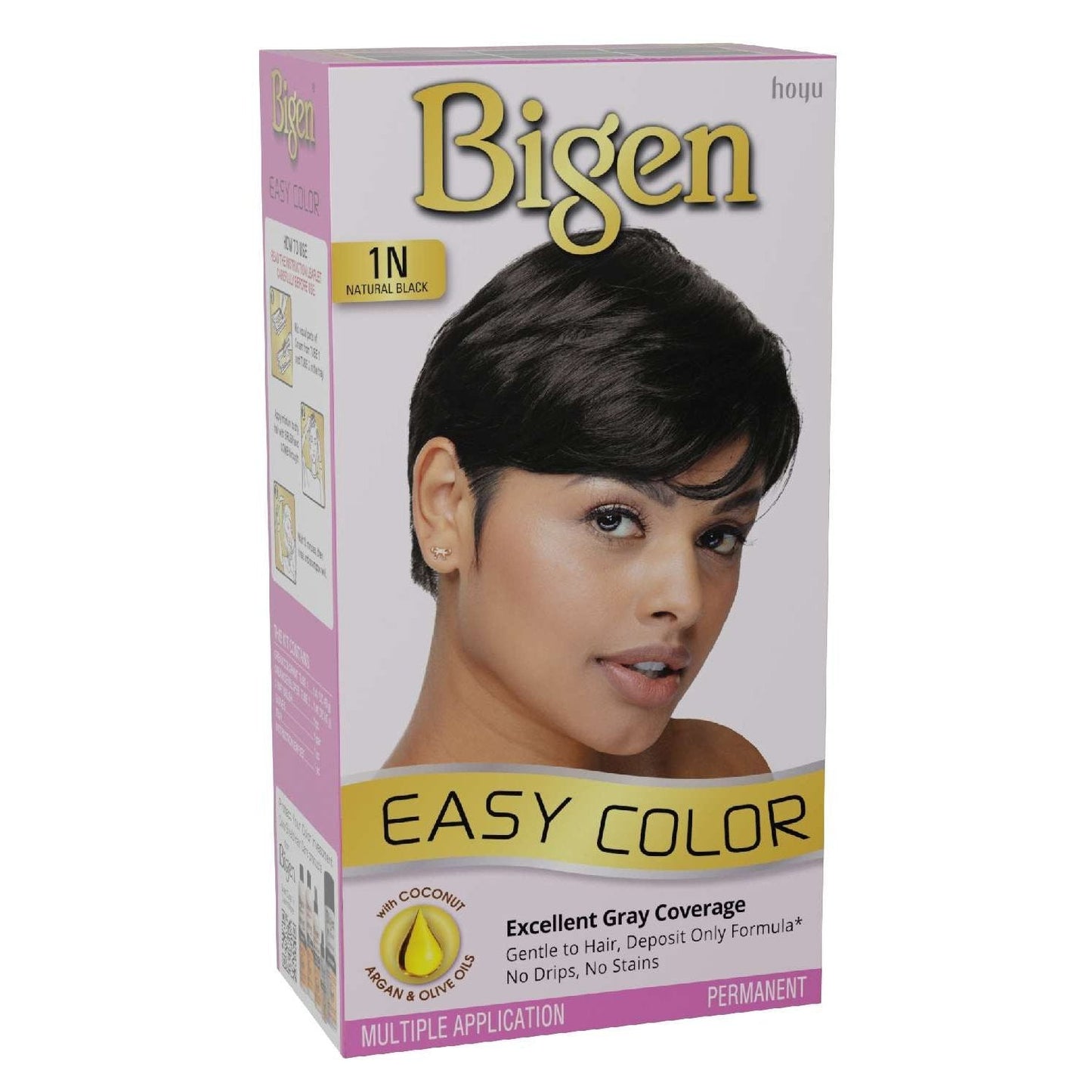 Easy Color Hair Dye Kit Natural Black 1N