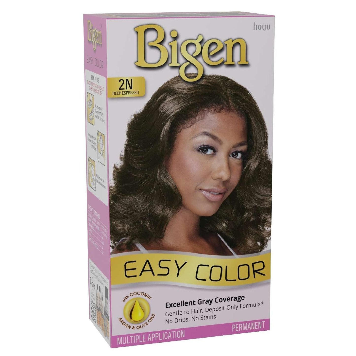 Hair Dye 2N Deep Espresso Easy Color Kit for Women