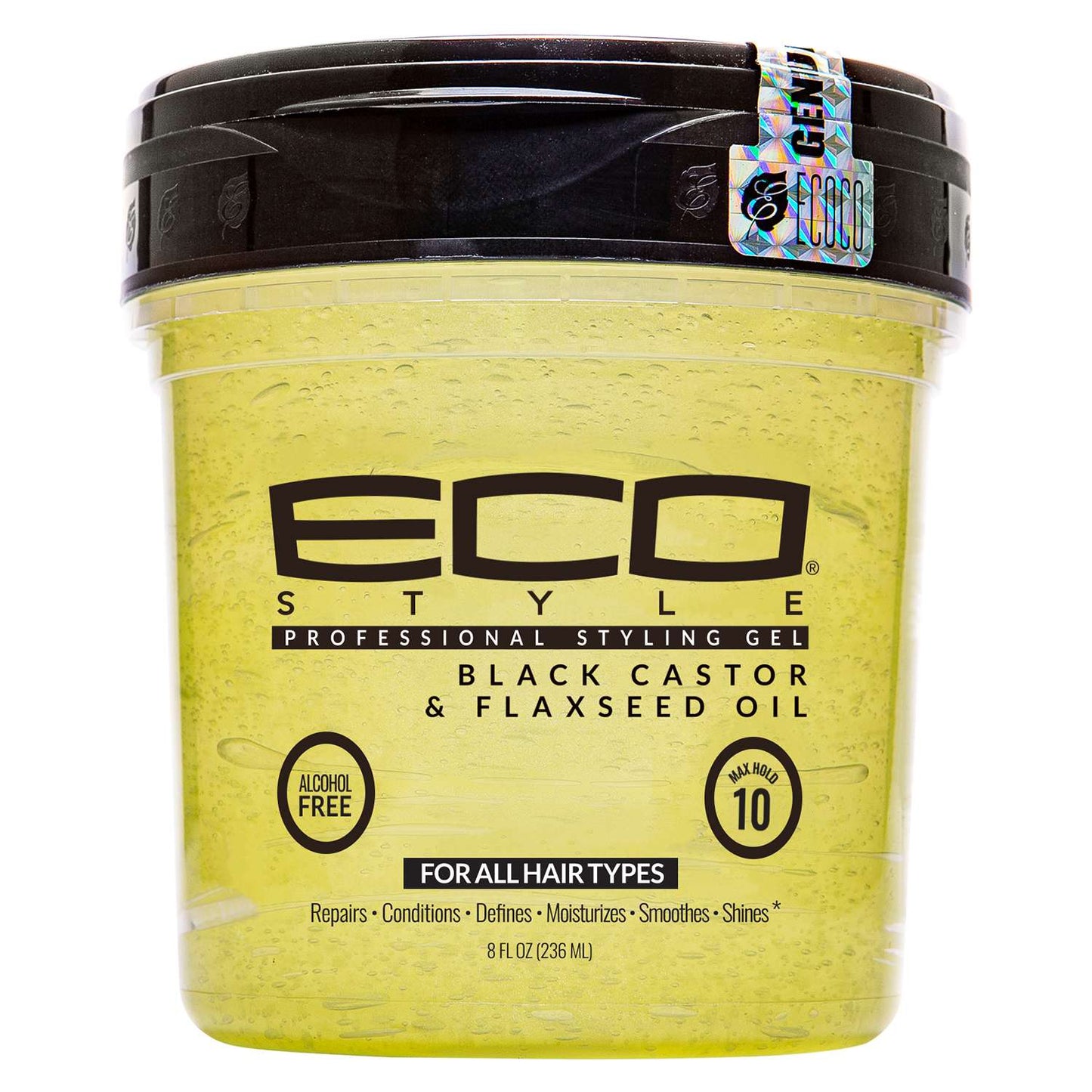 Styling Gel with Black Castor and Flaxseed Oil 8 Oz