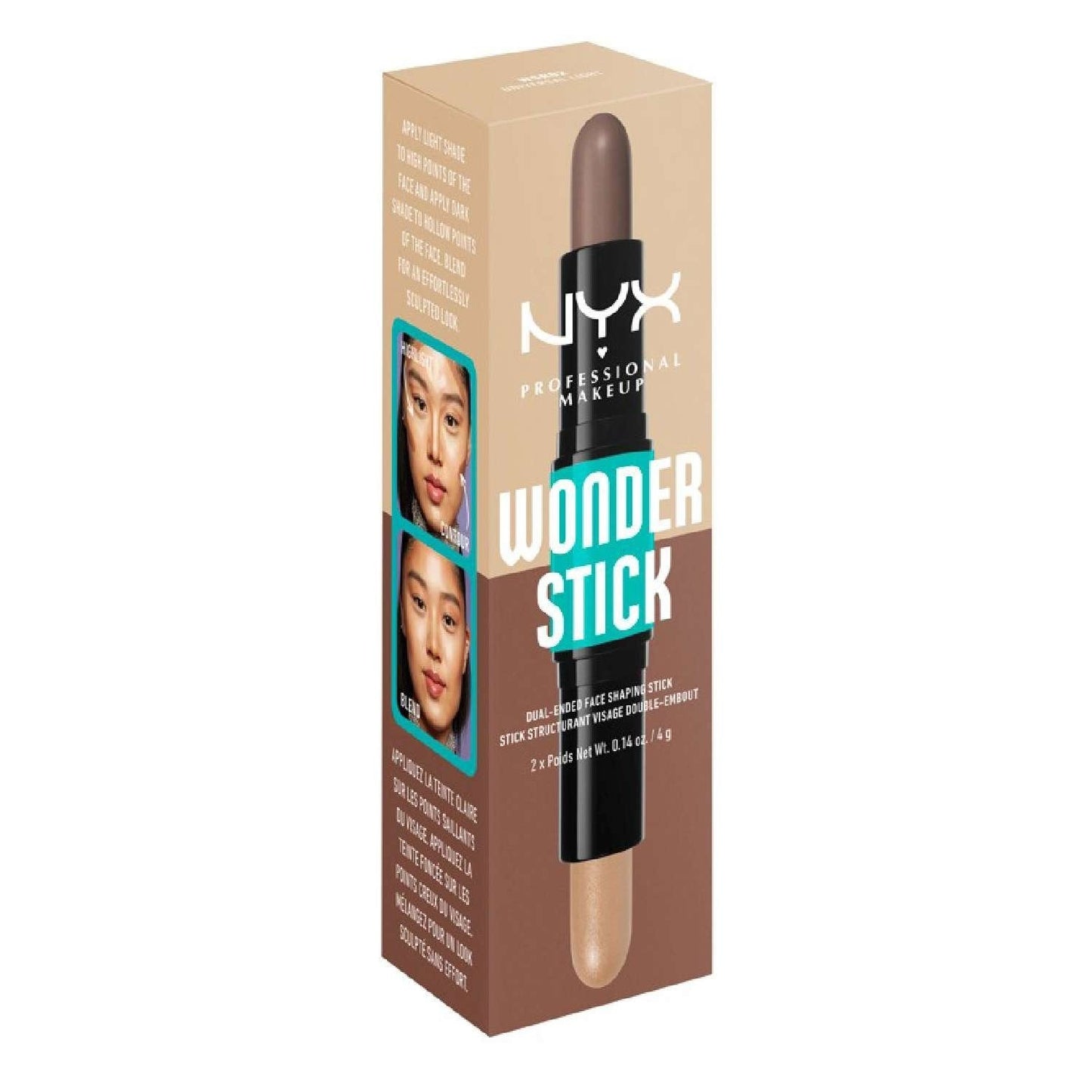 Wonder Stick Dual-Ended Face Shaping Stick Contouring & Highlighting 0.14 Oz