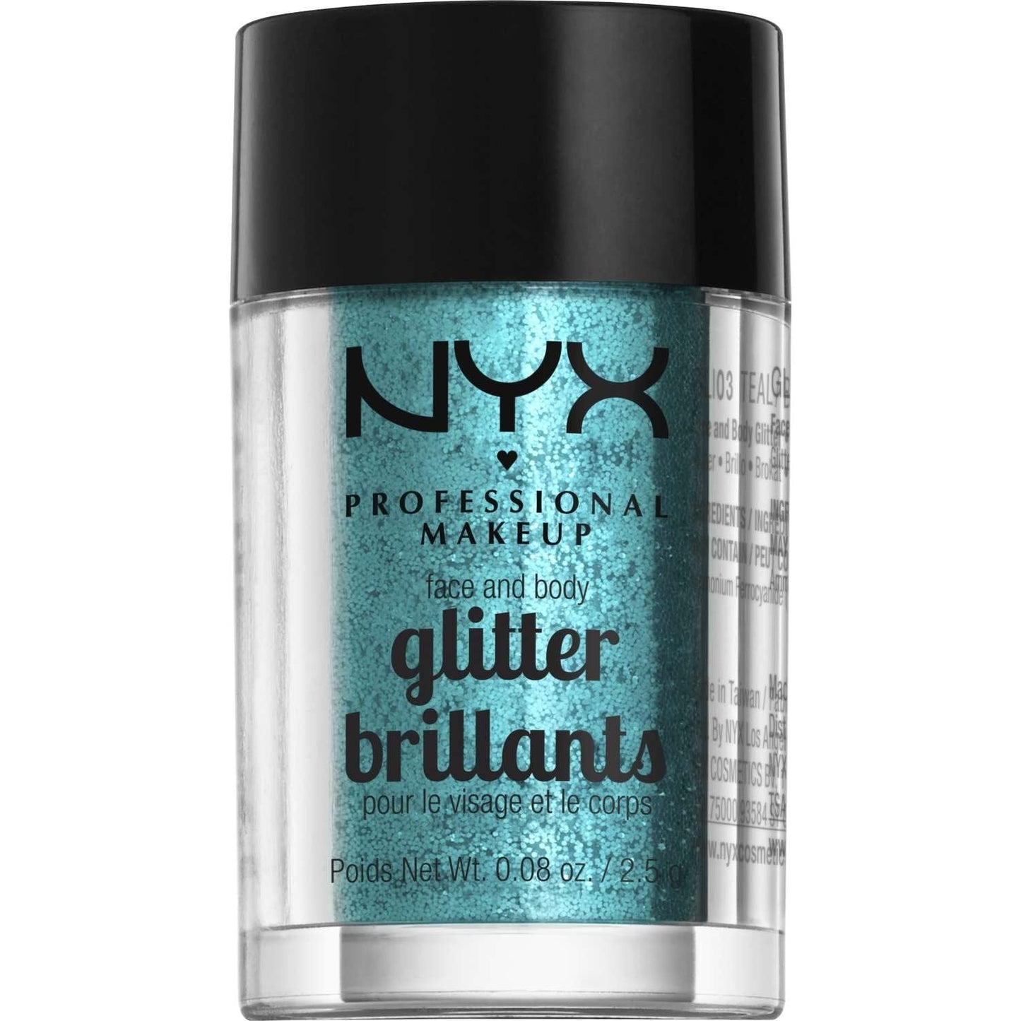 Face and Body Loose Glitter Teal 0.08 Oz