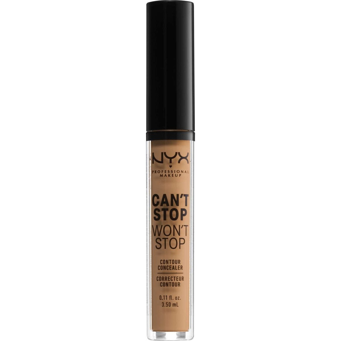 NYX Cant Stop Wont Stop Contour Concealer 7.5 - Soft Beige 0.11 Fl Oz