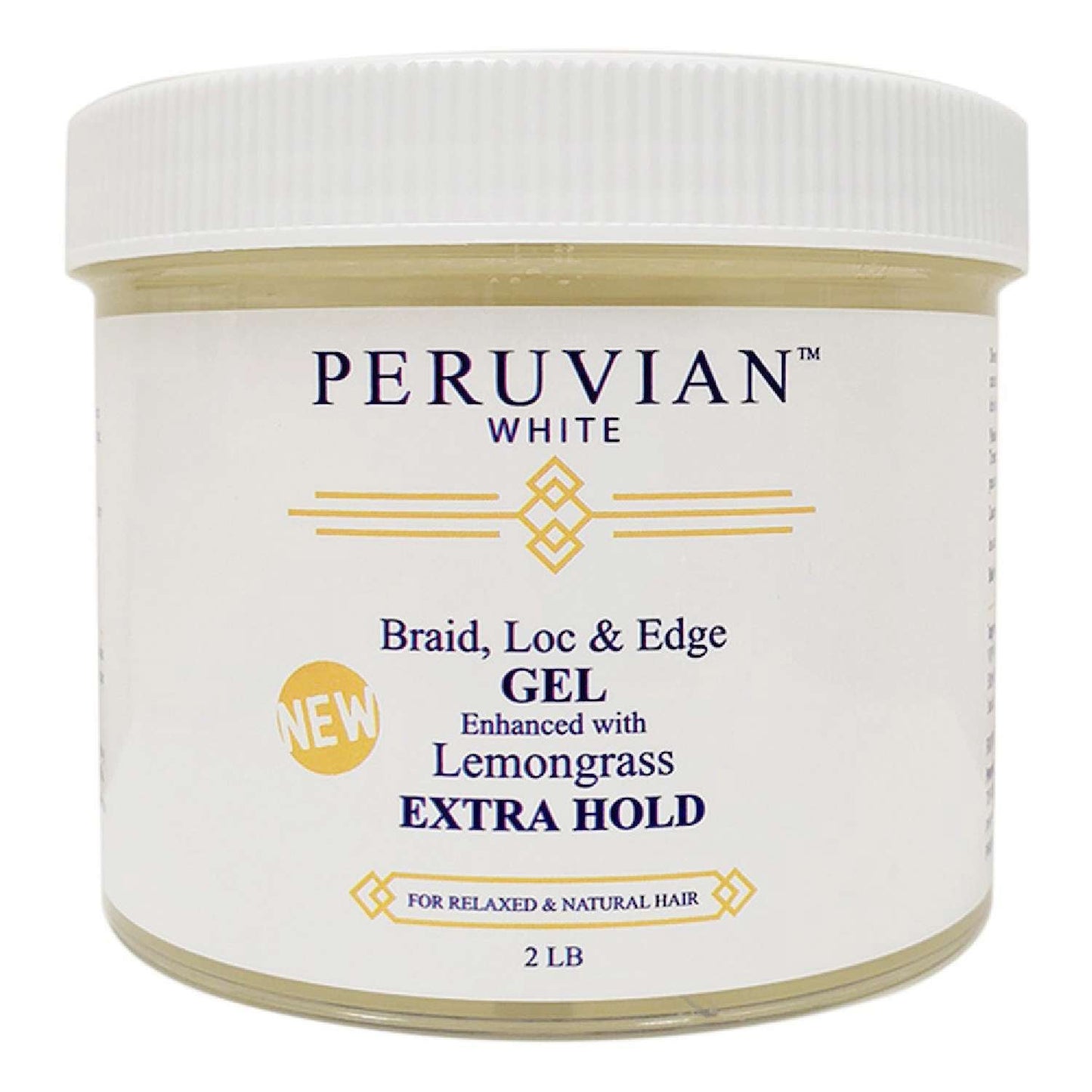 Extra Hold Lemongrass Edge Control for Peruvian White Braids 32 Oz
