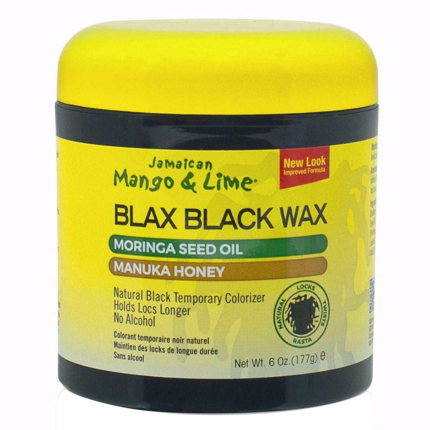 Lock Black Wax Jamaican Mango Lime 6 Oz