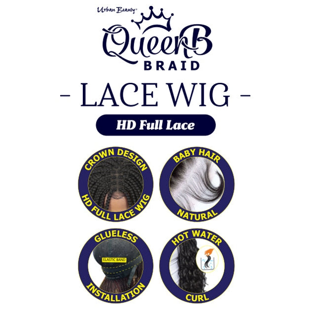 Lace Wig Box Braid Bob 12 Inch #1
