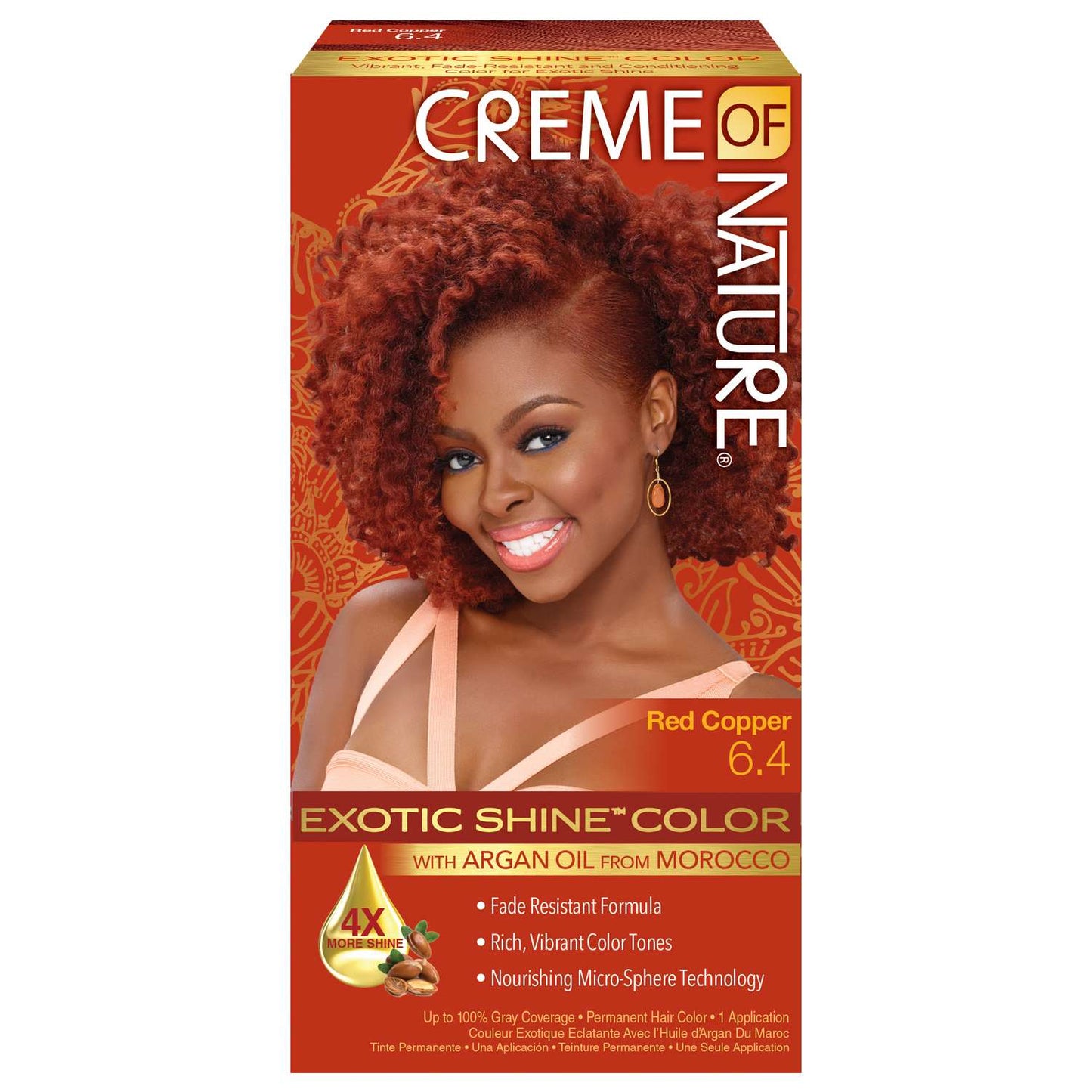 Creme of Nature Gel Hair Color Red Copper 06.4 Kit