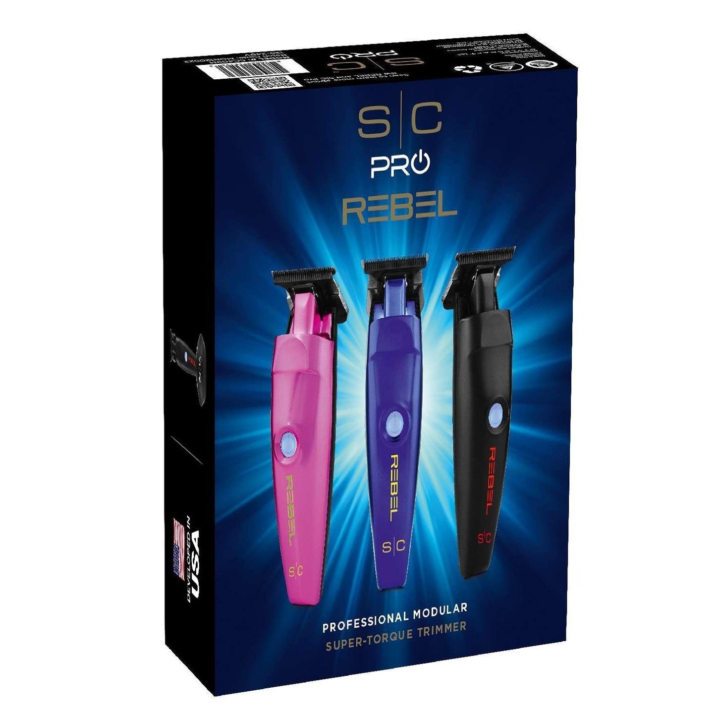 Rebel Trimmer Black Blue Pink