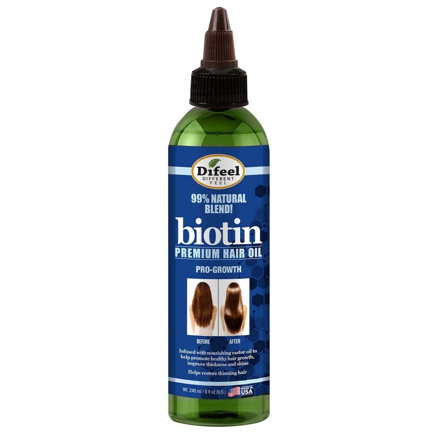 Premium Hair Oil Biotin Pro-Growth Sunflower 8 Oz