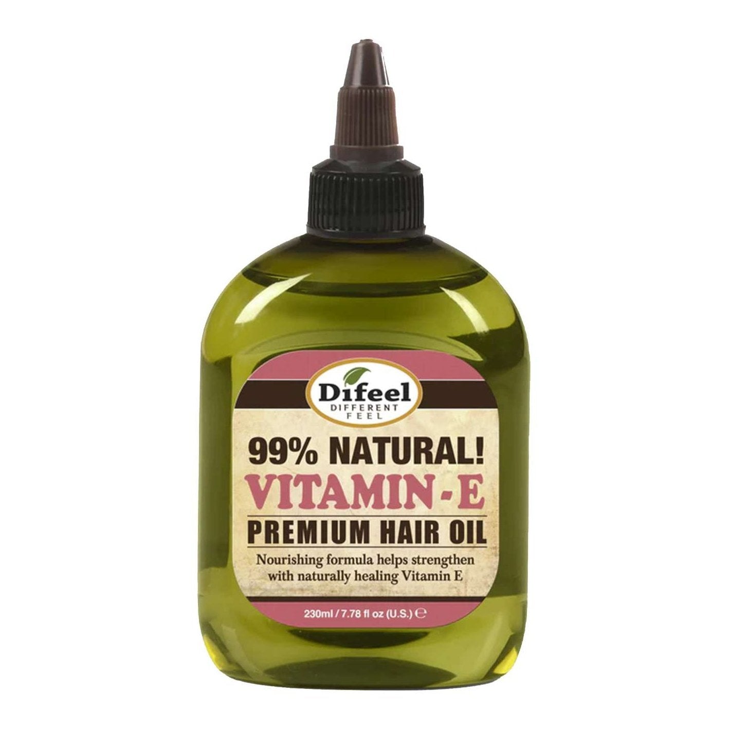 Natural Hair Oil with Vitamin E and Sunflower Oil 7.78 Oz