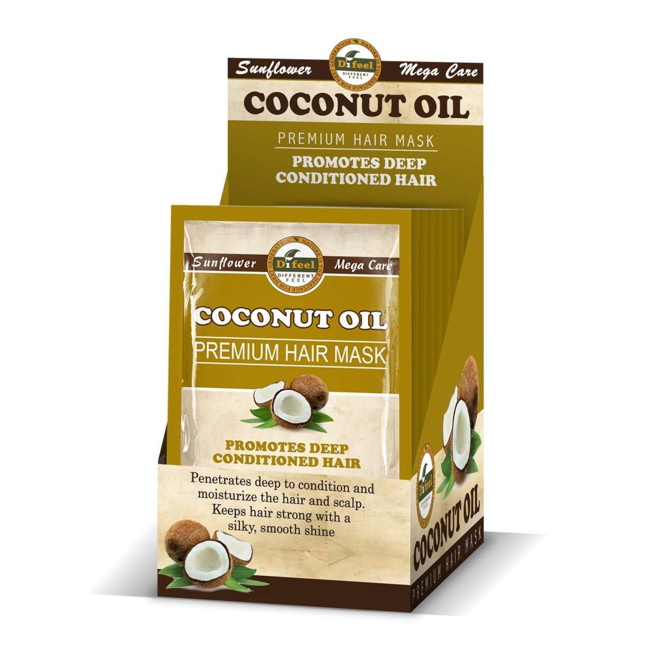 Premium Hair Mask Coconut Oil Packet 1.75 Oz