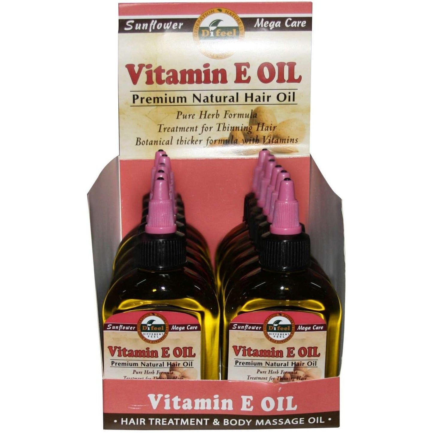 Natural Hair Oil Vitamin E 2.5 Oz