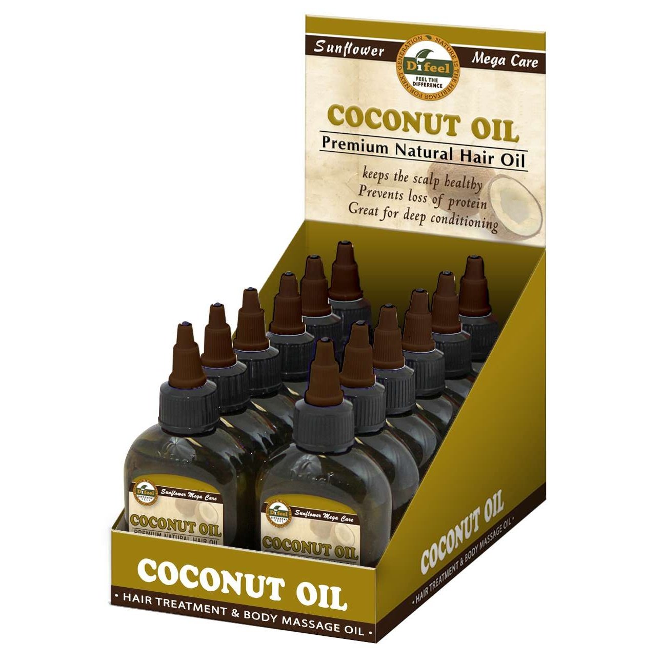 Natural Hair Oil Coconut 2.5 Oz