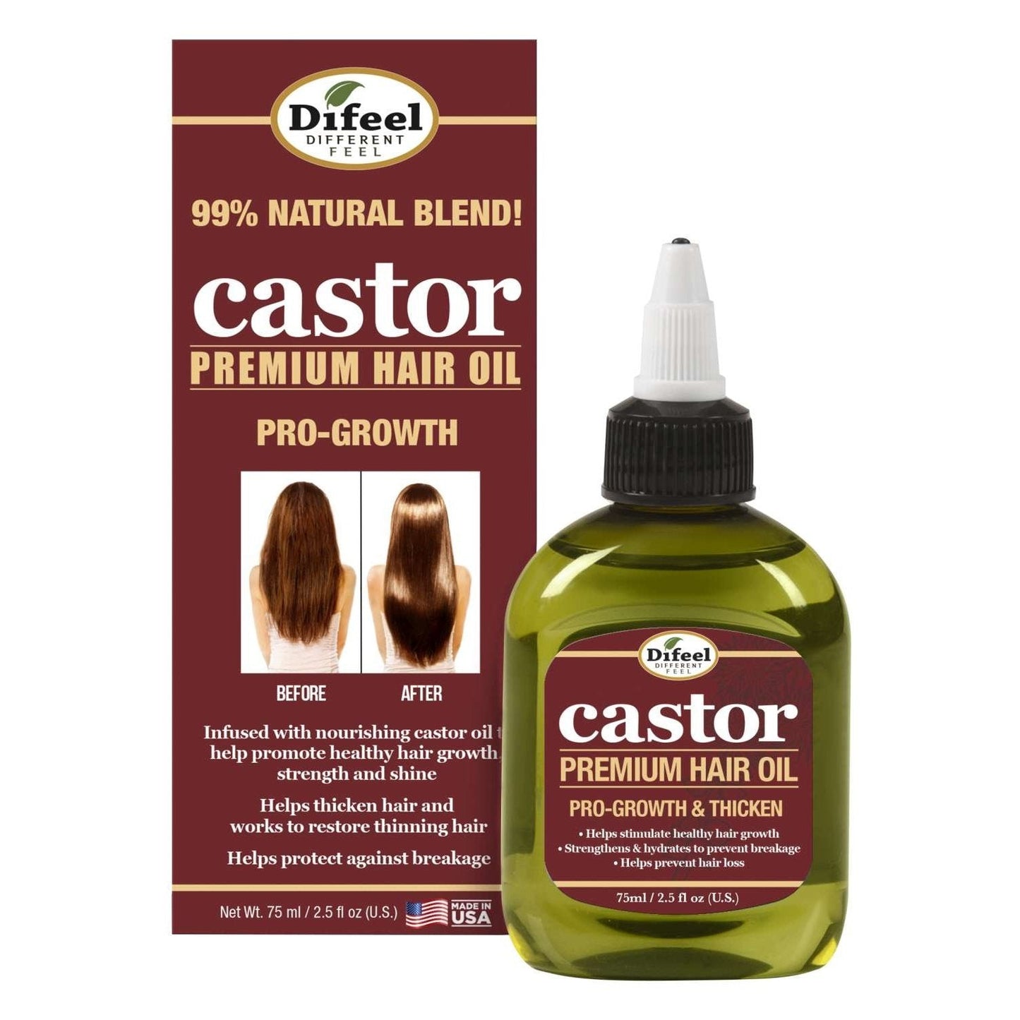 Castor Pro-Growth Hair Oil 75 ml 6 Pack