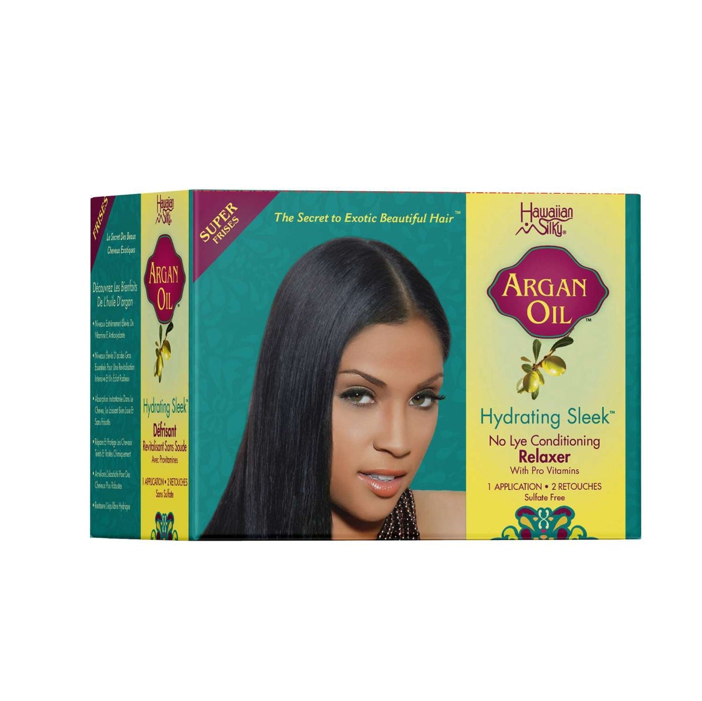 No-Lye Hair Relaxer Kit with Argan Oil Super Economy Pack