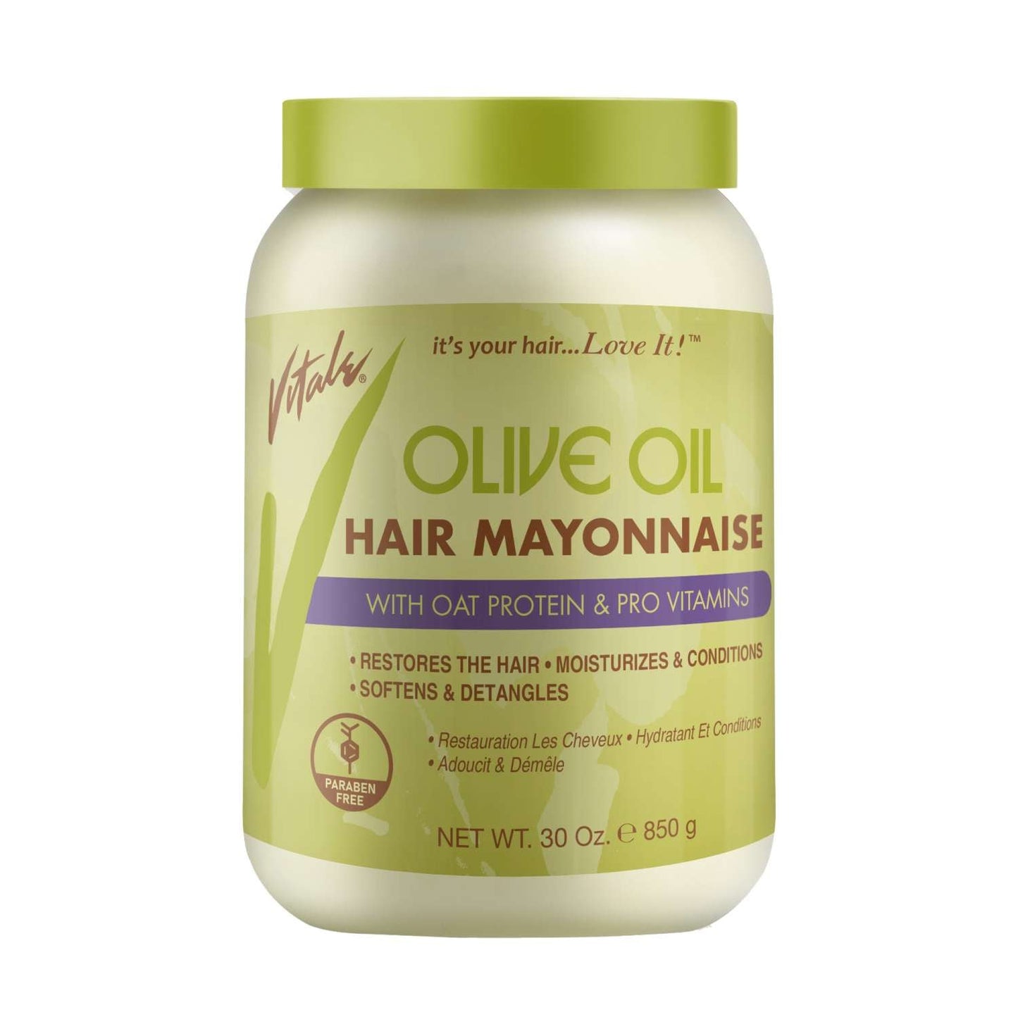 Olive Oil Hair Mayonnaise with Botanical Extracts 30oz
