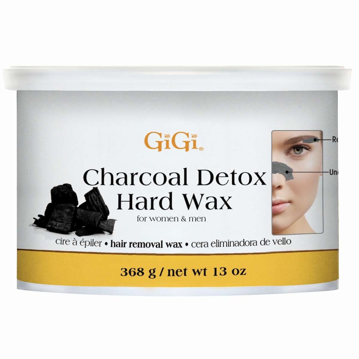 Charcoal Facial Hard Wax for Sensitive Skin