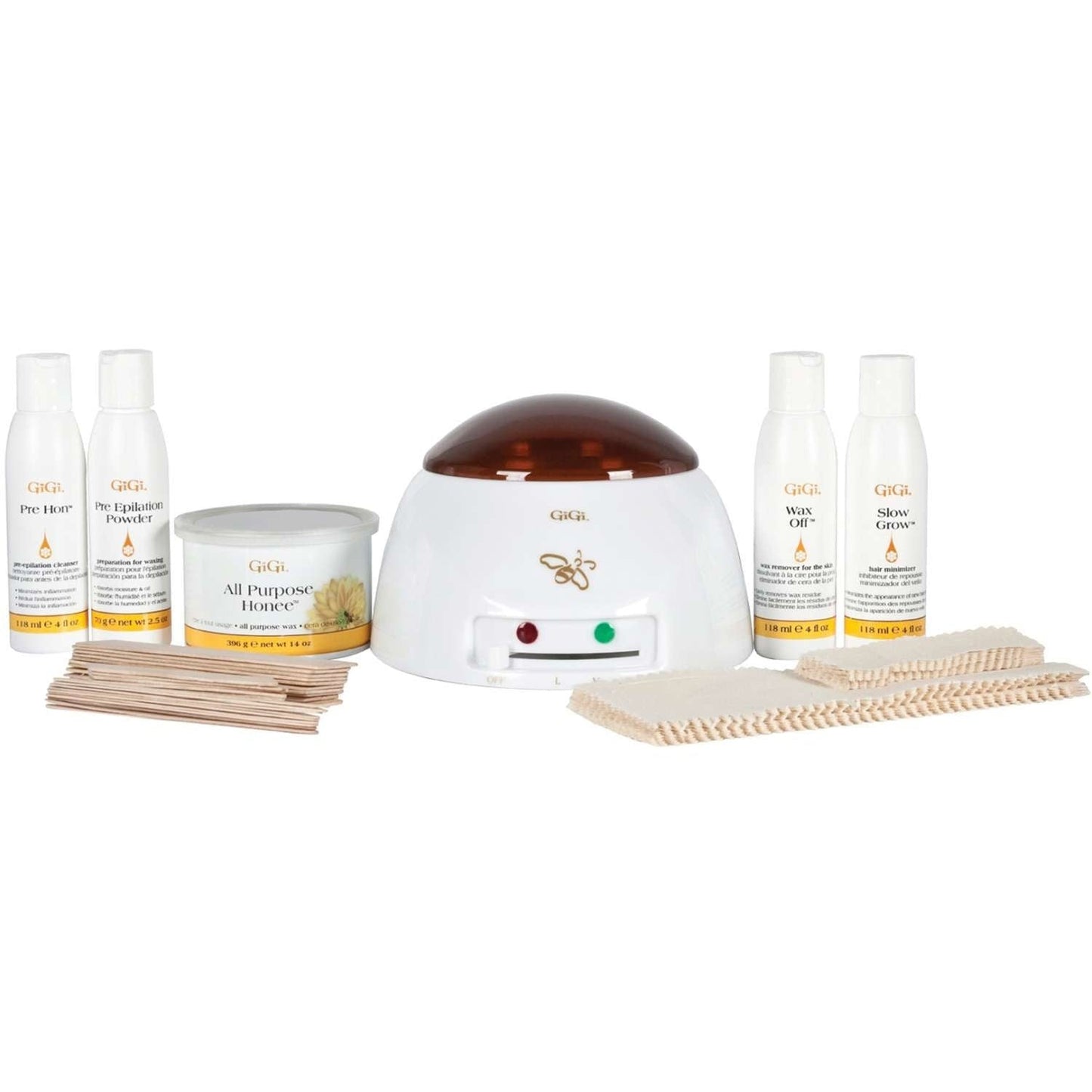 Student Hair Removal Waxing Kit with Honey-Infused Wax and Wax Heater