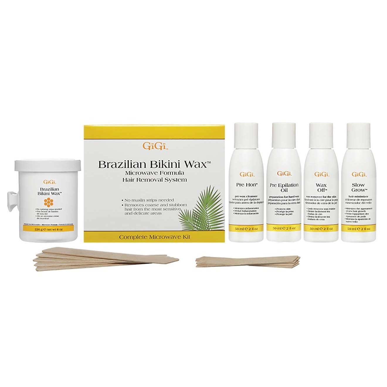 Brazilian Bikini Wax Kit for Sensitive Hair Removal