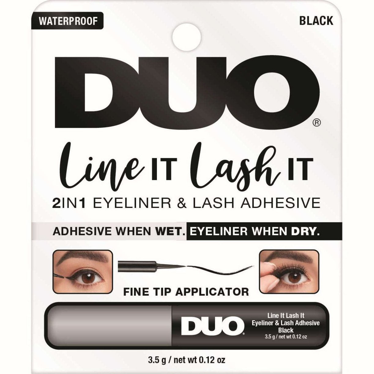 Lash Adhesive and Eyeliner Duo for Easy Lash Application