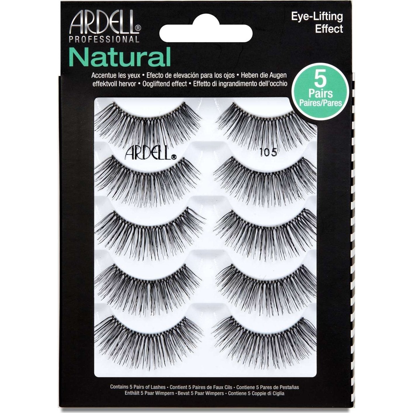Precision Lash Applicator Flared Natural Lashes 5 Pack