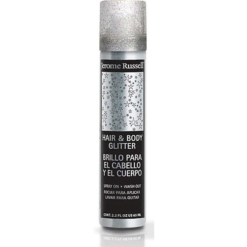 Glitter Spray Lightweight Sheen Silver Hair and Outfit
