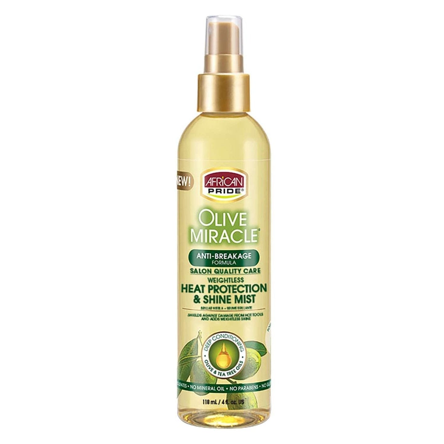 African Pride Heat Protection Shine Mist with Olive Oil