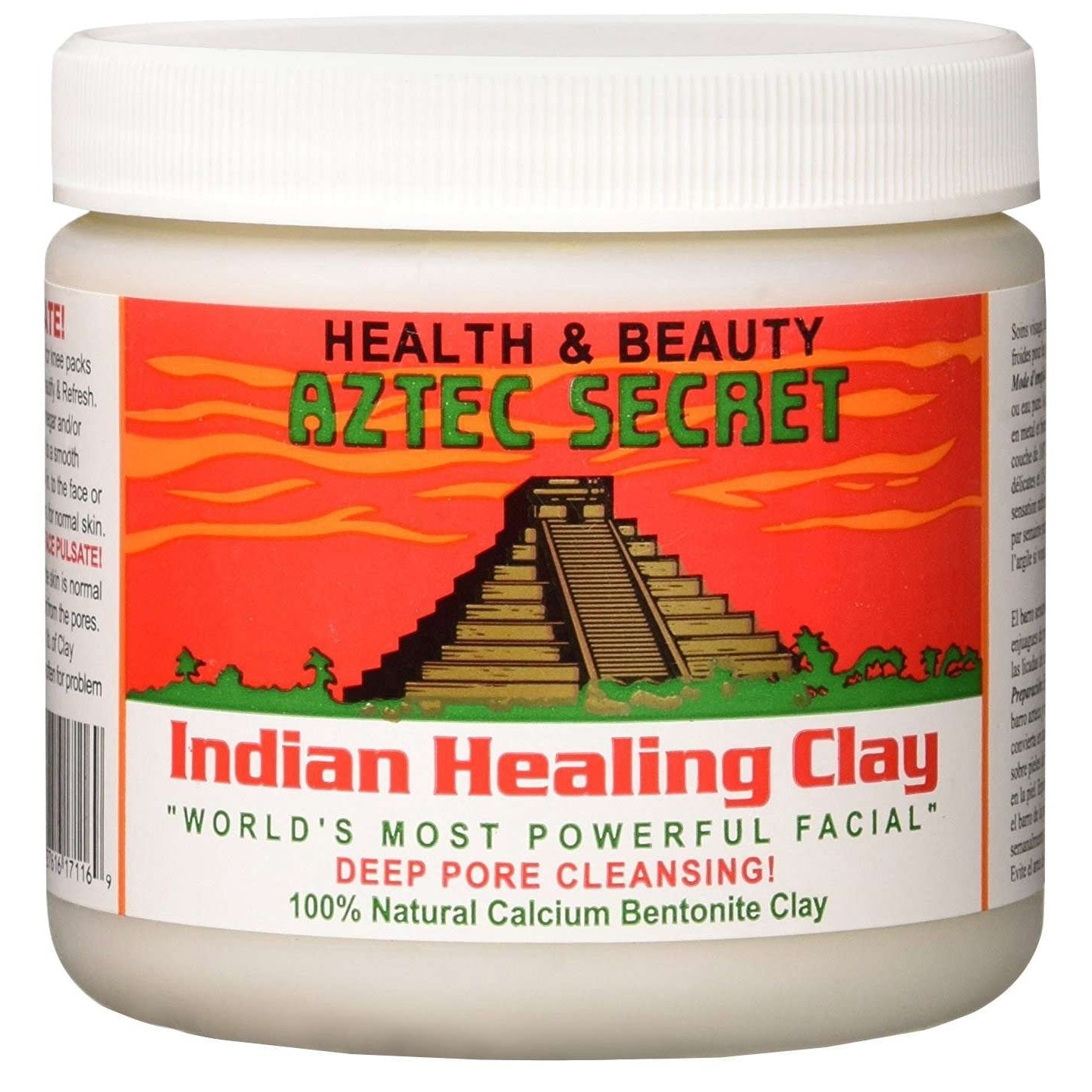 Indian Healing Clay Deep Pore-Cleansing Mask with Calcium Bentonite Clay