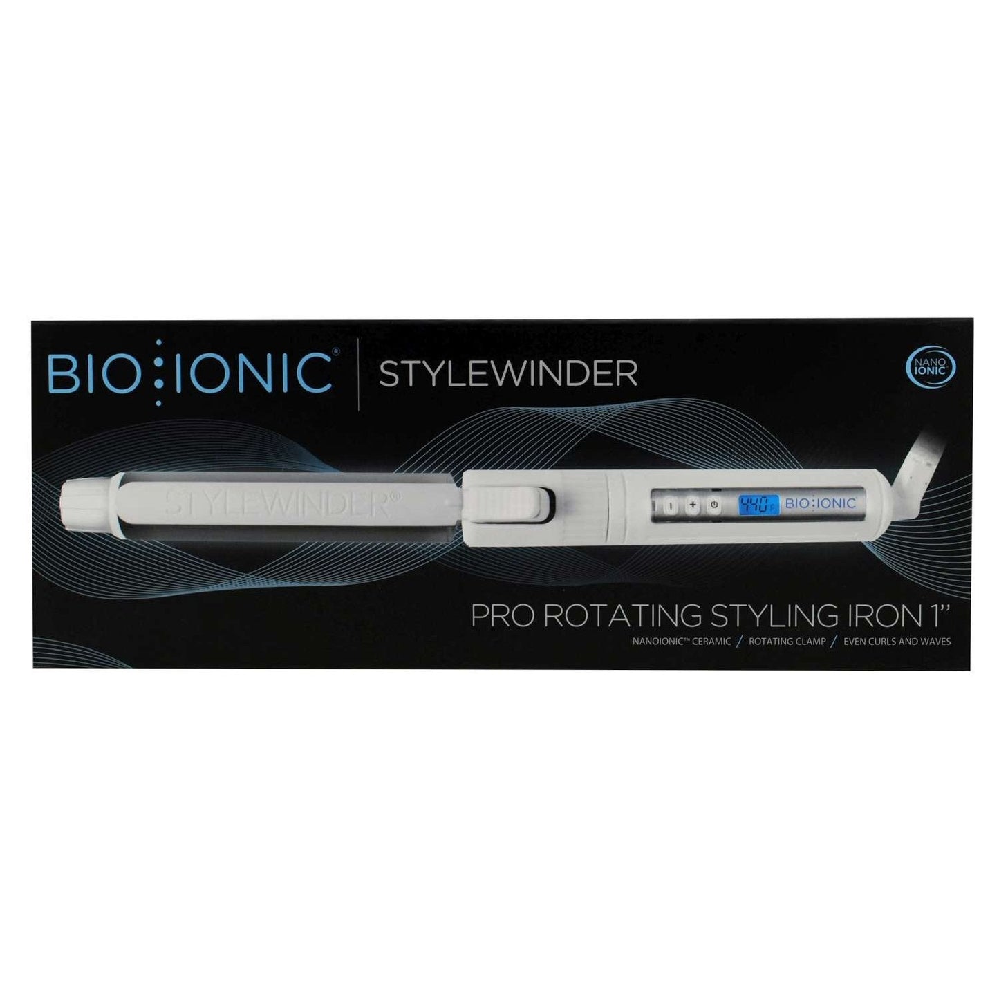 Rotating Curling Iron with Dual Heaters 1-1/4 Inch Barrel