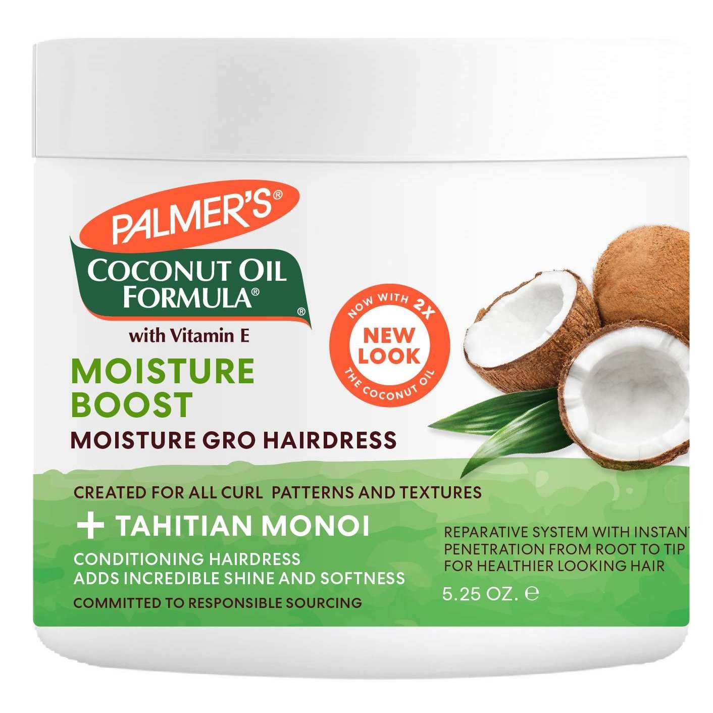 Moisture Gro Hairdress for Curly, Frizzy, Coarse Hair with Coconut Oil