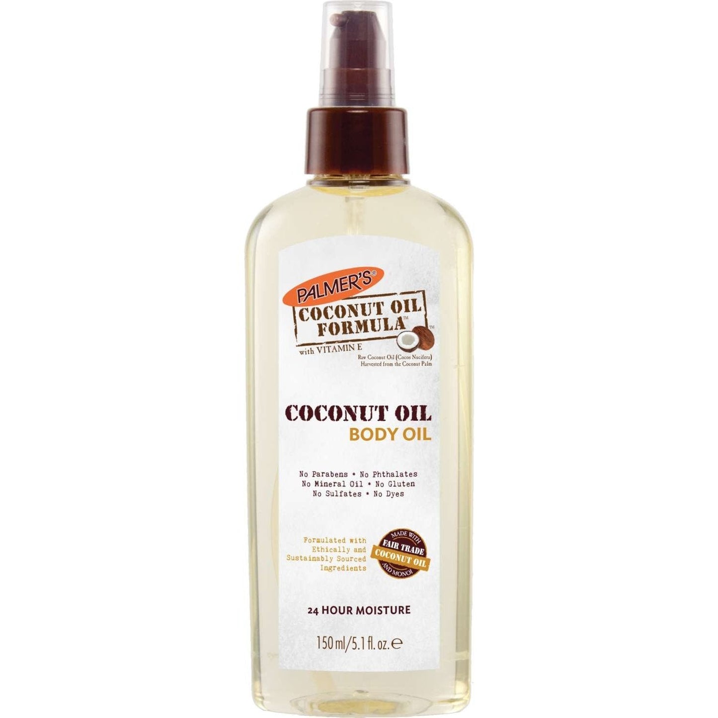 Cocoa Butter Body Oil with Vitamin E, Quick-Absorbing Moisturizer