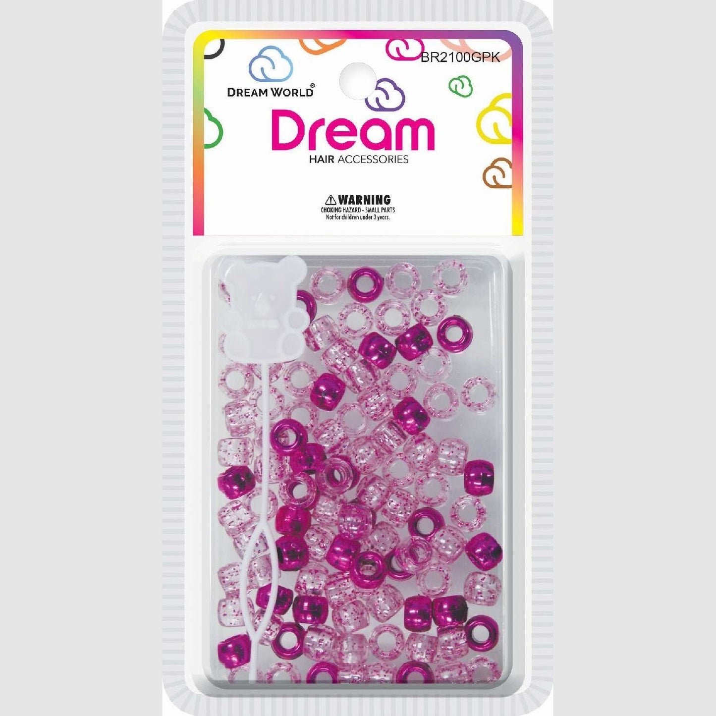 Chloe Bead 2100 Round Glitter Pink