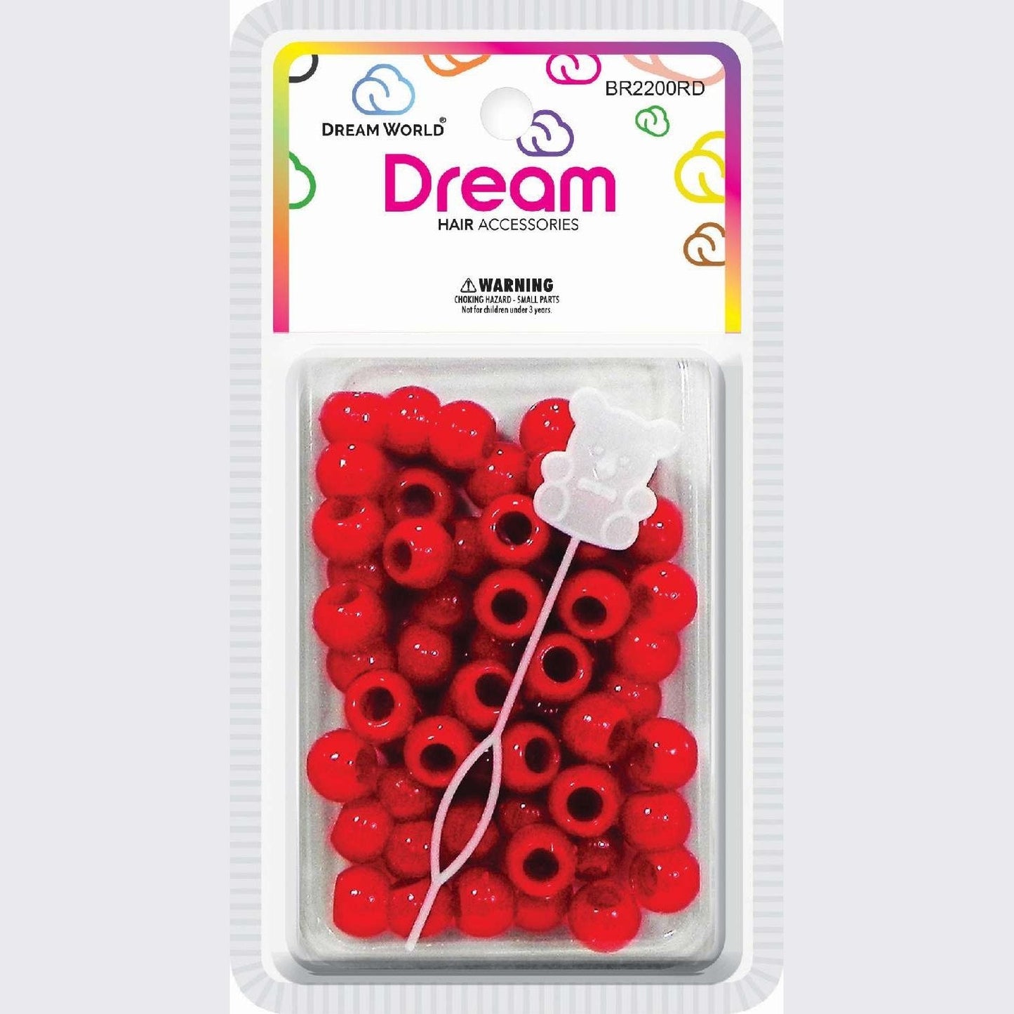 Chloe Bead Round Big 60 Red